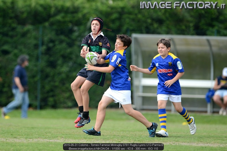 2015-05-31 Colorno - Torneo Farnese Minirugby 0781 Rugby Lyons U12-Parma B.jpg